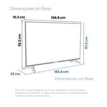 Televisor QLED 75" Google TV  Incluye Soporte De Pared 