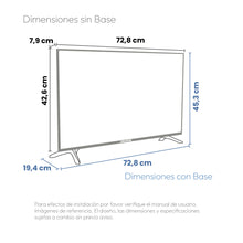Televisor 32" HD Google TV Challenger, Negro