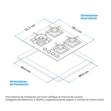 Estufa De Empotrar Challenger Aura Gas Natural, Negro