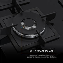 Estufa De Empotrar Challenger Aura Gas Natural, Negro