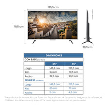 Televisor Challenger QLED Arte 55 Pulgadas Google TV 55TG380 BT T2