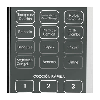 Horno Microondas Kalley 0.9 MW09G Plateado