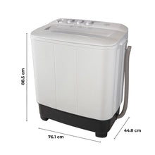 Lavadora KALLEY Semi Automática 7 Kilogramos K-LAVSA7B, Blanco