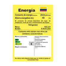 Nevera Kalley F 187lt K-N187, Gris