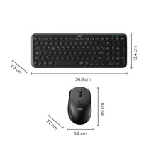 Combo Mouse Y Teclado Inalámbrico Negro