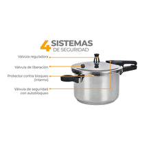 Olla A Presión Acero Inox 7L K-OPAI7L