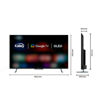 Tv Kalley 43"con sistema Google TV, pantalla 4K-UHD, tecnología QLED