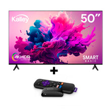 Televisor Kalley 50" 50sb300 4k+Rokue, Negro