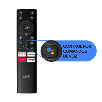 Tv Kalley 55" con Sistema Android TV QLED