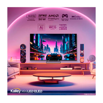 Televisor Kalley 55" pulgadas 139 cms 55GM405 4KUHD Mini LED Smart TV Google