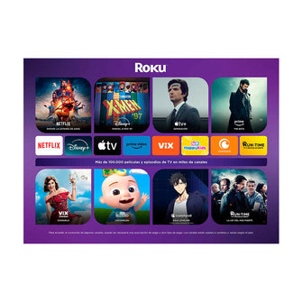 Televisor Kalley 32" Pulgadas Sistema Operativo Roku, HD, Negro