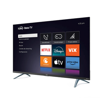 Televisor Kalley 32" Pulgadas Sistema Operativo Roku, HD, Negro