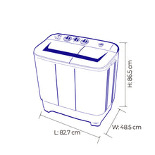 Lavadora Kalley Semiacs10.1kg Kld, Blanco