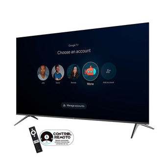 Televisor Kalley 70" Pulgadas, GTV - QLED - 4K - UHD, Color Negro