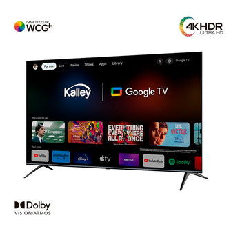 Televisor Kalley 70" Pulgadas, GTV - QLED - 4K - UHD, Color Negro