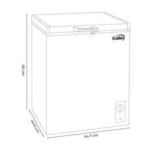 Congelador Horizontal Kalley Dual 99 Litros, Blanco