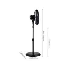 Ventilador De Piso Kalley 14 Pulgadas K-V3N, Color Negro