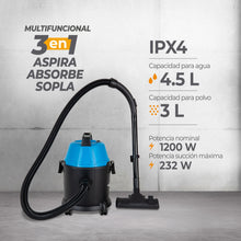 Aspiradora A Can Kalley 3/1 K-Awd, Negro