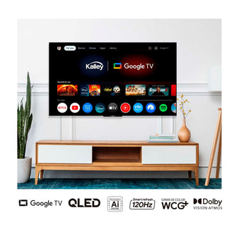 Televisor  KALLEY 50 pulgadas 127 cm  50Q405 4KUHD QLED Smart TV Google