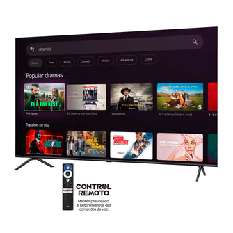 Televisor Kalley 70 Pulgadas, Color Negro, 70Gq405 4K-Uhd Qled Smart Tv Google