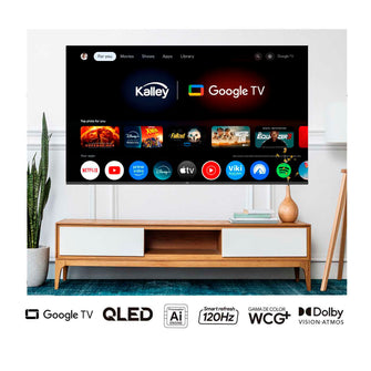 Televisor  KALLEY 75" 75GQ405  4KUHD QLED Smart TV Google