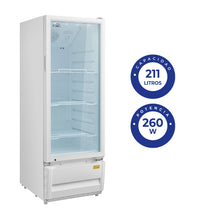 Nevera Vitrina Kalley Vtr 211lt Ksch211, Blanco