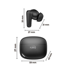 Audífonos Kalley Bluetooth Inear Kann, Negro