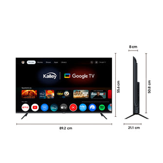 Televisor Kalley 40 Pulgadas, Color Negro, 40G200 Fhd Led Smart Tv Google