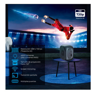 Videoproyector KALLEY K-PHD HD LED Smart Negro