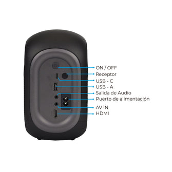 Videoproyector KALLEY K-PHD HD LED Smart Negro