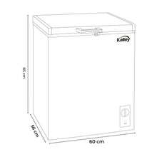 Congelador Horizontal Inverter Kalley Dual 143 Litros, Blanco