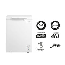 Congelador Horizontal Inverter Kalley Dual 143 Litros, Blanco