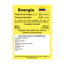 Congelador Horizontal Inverter Kalley Dual 143 Litros, Blanco