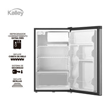Minibar Kalley Frost una Puerta 124 Litros, Gris