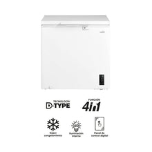 Congelador Horizontal Kalley Dual 194 Litros, Blanco