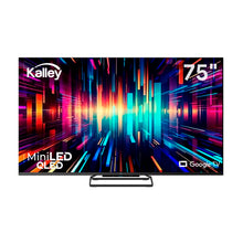Televisor KALLEY 75 Pulgadas Miniled QLED Gaming 4K-UHD Smart TV Google 75GM405