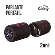 Parlante 2 En 1 Kalley Bluetooth 20W, Negro