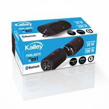 Parlante 2 En 1 Kalley Bluetooth 20W, Negro