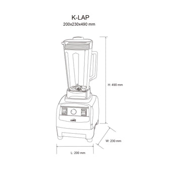 Licuadora KALLEY K-LAP Max Blend Negro