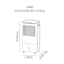 Enfriador De Aire Kalley Arc, Blanco