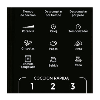 Horno Microondas Kalley 0.7 Pies K-MW07BN Negro