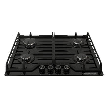 Estufa De Empotrar Challenger 65cms 4 Puestos Gas Natural, Negro