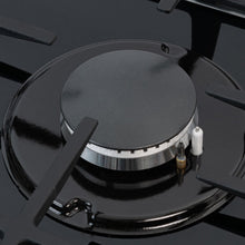 Estufa De Empotrar Challenger 65cms 4 Puestos Gas Natural, Negro