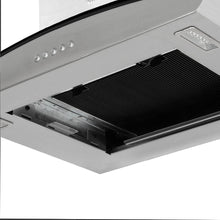 Campana Peninsula Acero Tipo Cristal 80 Cm 3 Velocidades