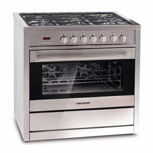 Estufa de Piso Inox 5 Puestos 90cm Gas Natural Challenger Si9490