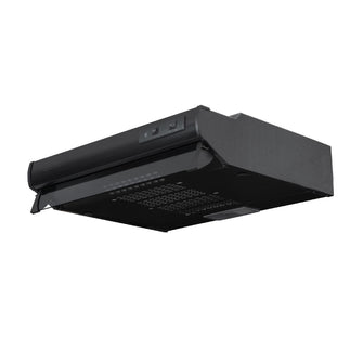 Campana Horizontal Negra 2 Velocidades 60 Cm