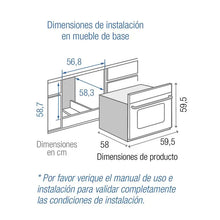 Horno Empotrar Mixto Negro 52lts 60cm 120V Challenger Hg2560