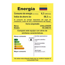 Horno Empotrar Mixto 52lts 60cm 120V Challenger Hg2560