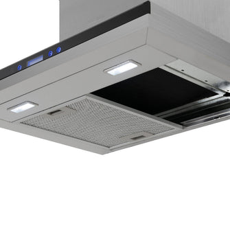 Campana Peninsula Acero Tipo Cristal 76 Cm 3 Velocidades