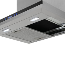 Campana Peninsula Acero Tipo Cristal 76 Cm 3 Velocidades